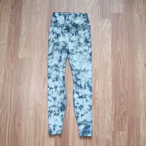 Lululemon Leggings Women's 4 Green Wunder Under High Rise Tie Dye Full Length